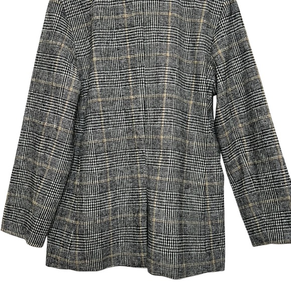 AMERICAN EAGLE Academia Plaid Wool Blend Blazer Jacket Medium - Picture 12 of 16
